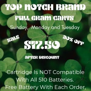 Vendor Promo Top Notch Cart