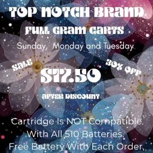 Vendor Promo Top Notch Cart