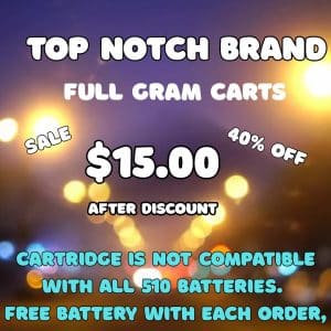 Vendor Promo Top Notch Cart