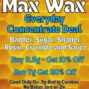 Vendor Promo Max Wax